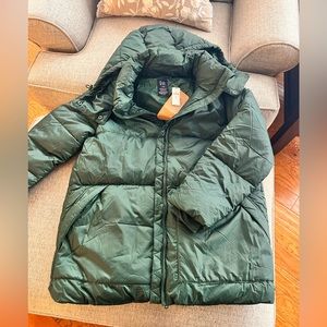 Gap puffer coat. Tall. It was too big for me and never worn.